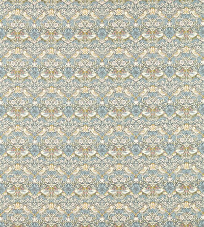 Strawberry Thief Fabric - Slate/Blush - F1678/02 - Clarke & Clarke