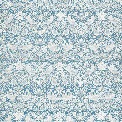 Strawberry Thief Jacquard Fabric - Denim - F1746/02 - Clarke & Clarke