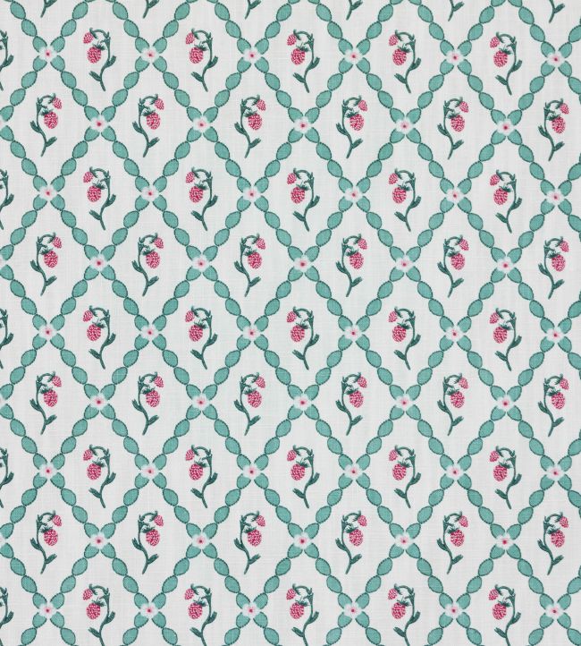 Strawberry Trellis Fabric - Vintage Cream - BGF060102 - Barneby Gates