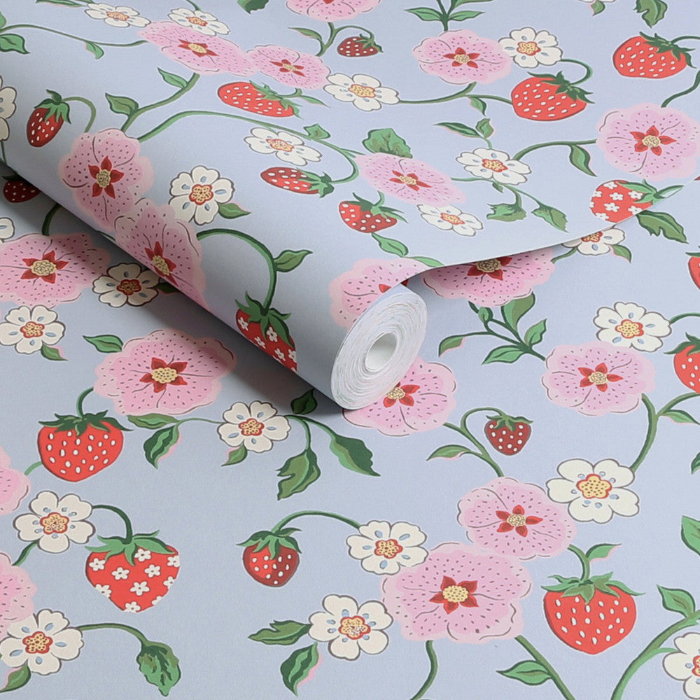 Strawberry Wallpaper - Multi - 125532 - Cath Kidston