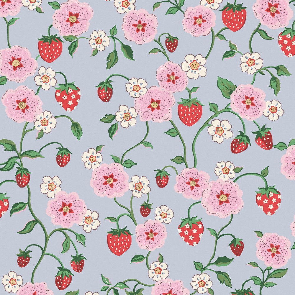 Strawberry Wallpaper - Multi - 125532 - Cath Kidston