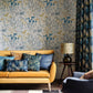Summer Border Wallpaper - Blue - Clarissa Hulse