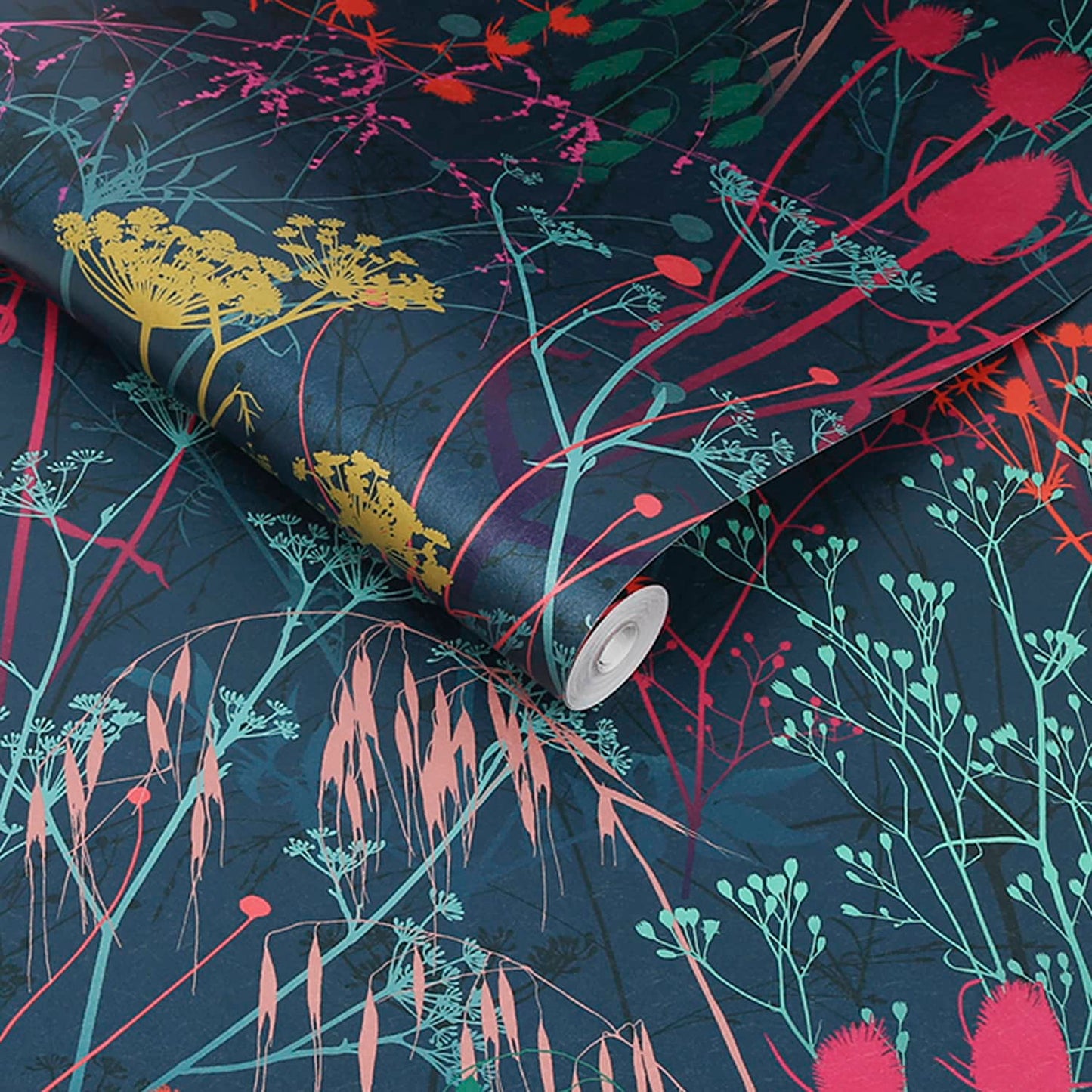 Summer Border Wallpaper - Rainbow - Clarissa Hulse