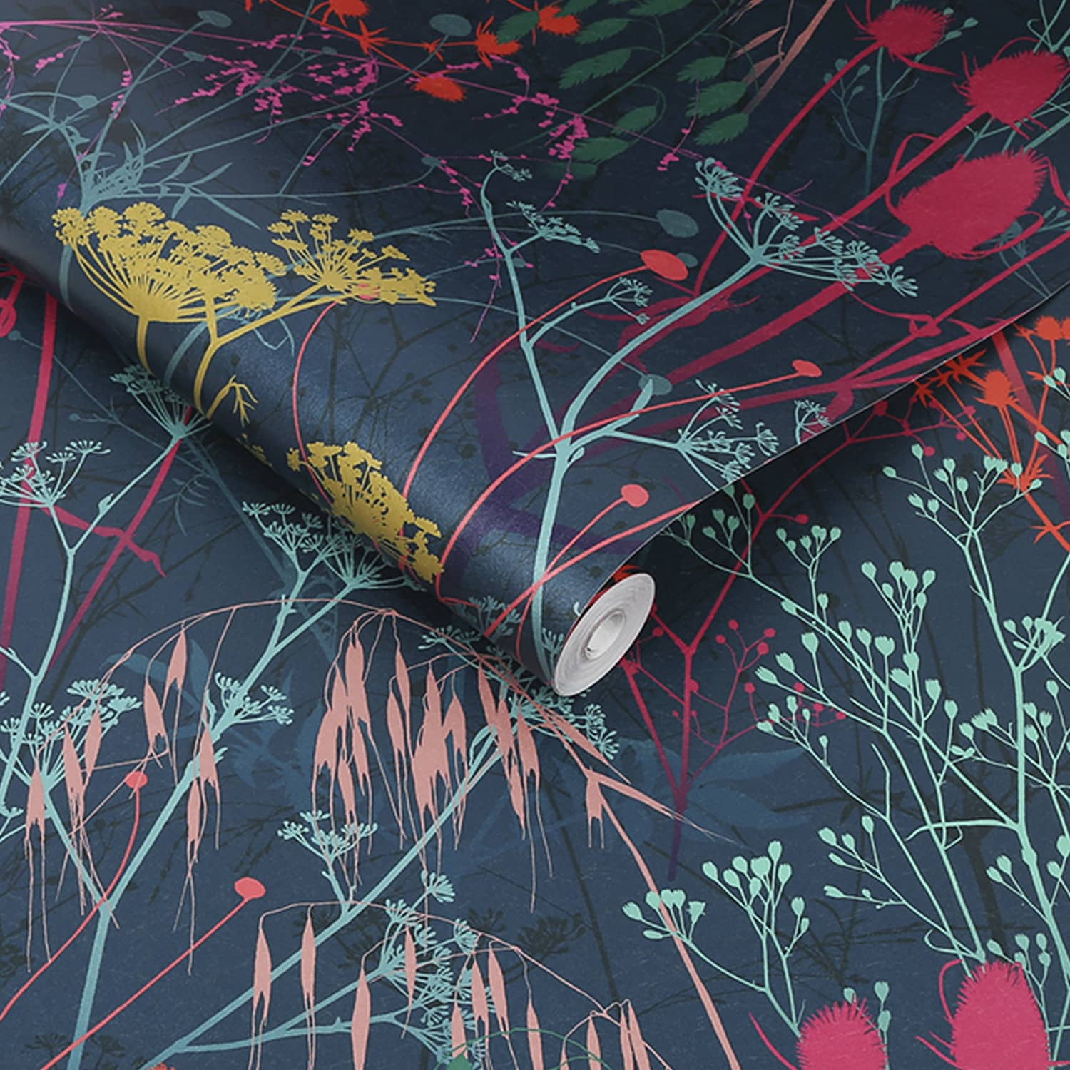 Summer Border Wallpaper - Rainbow - Clarissa Hulse