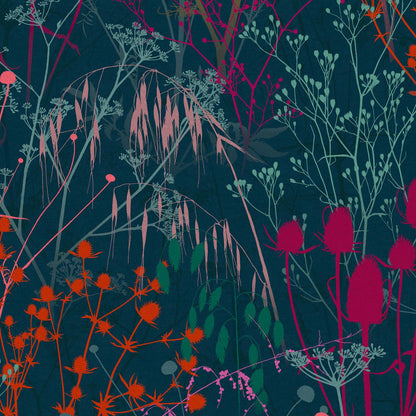 Summer Border Wallpaper - Rainbow - Clarissa Hulse