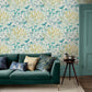 Summer Border Wallpaper - Verdigris - Clarissa Hulse