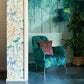 Summer Border Wallpaper - Verdigris - Clarissa Hulse