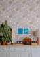 Summer’s Bloom Floral Wallpaper - Beige - Summer Gray

