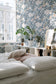 Summer’s Bloom Floral Wallpaper - Blue - Summer Gray
