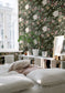 Summer’s Bloom Floral Wallpaper - Green - Summer Gray
