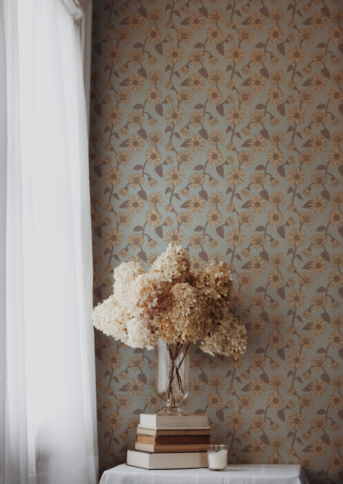 Sunflowers Wallpaper - Sky - Summer Gray
