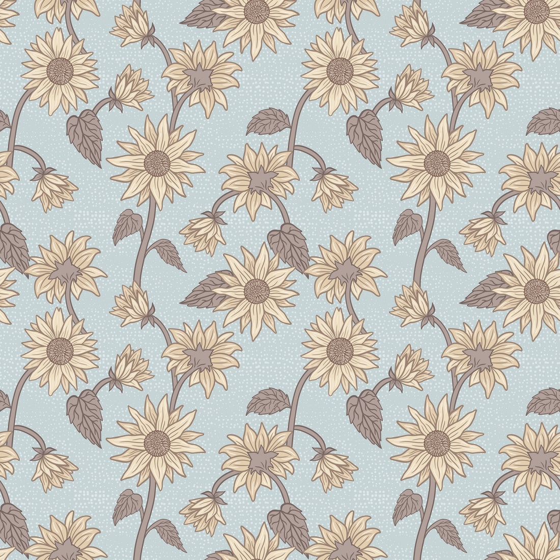 Sunflowers Wallpaper - Sky - Summer Gray
