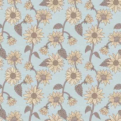 Sunflowers Wallpaper - Sky - Summer Gray

