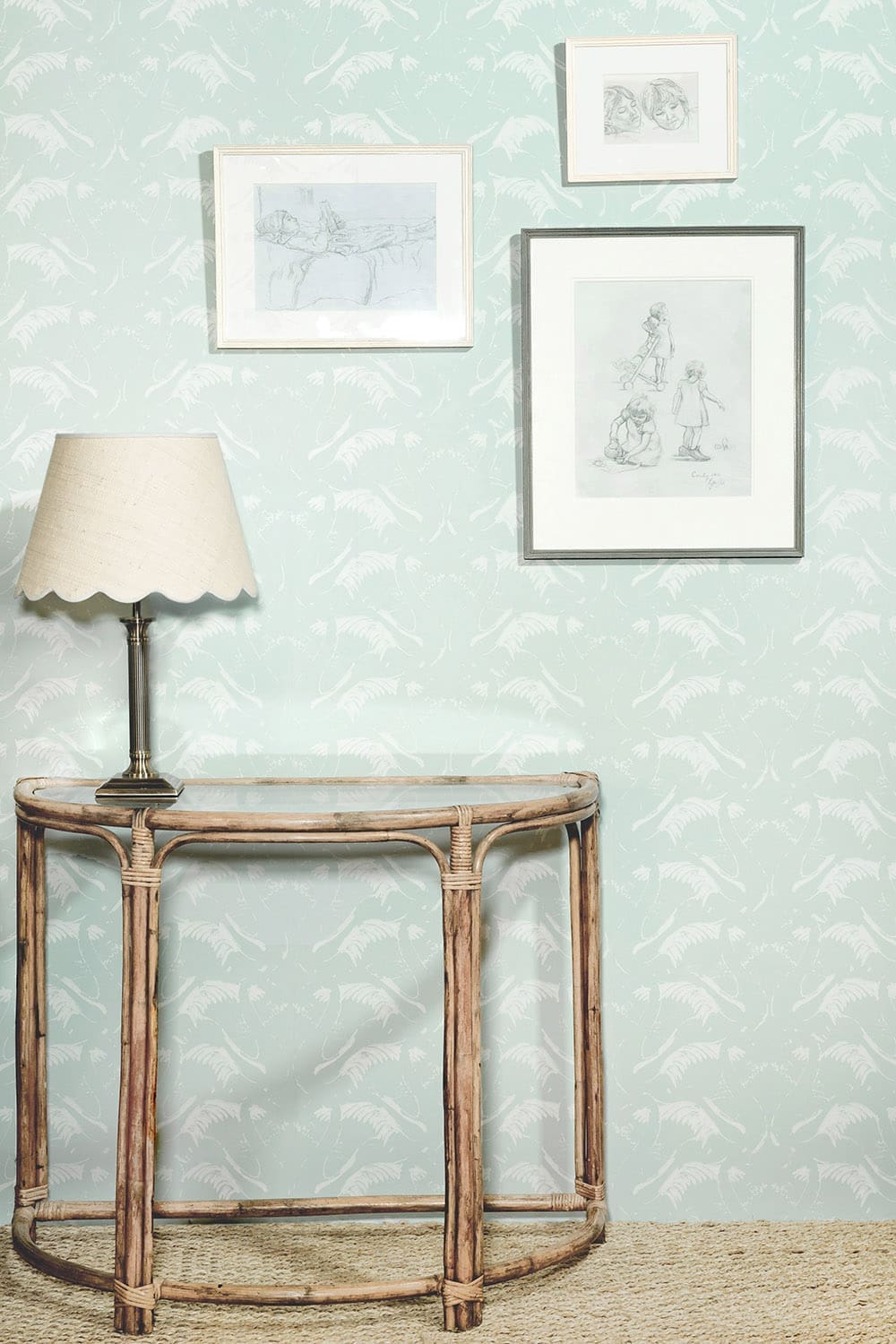 Swan Lake Wallpaper - Duck Egg - BG2-700202 - Barneby Gates