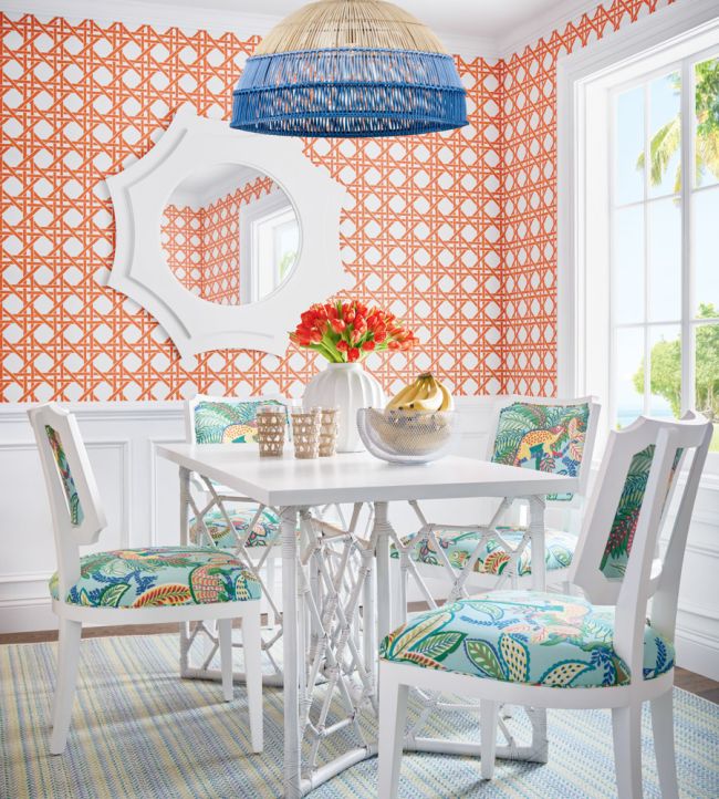 Canary Trellis Wallpaper
