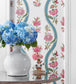 Ribbon Floral Wallpaper
