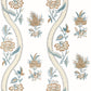 Ribbon Floral Wallpaper