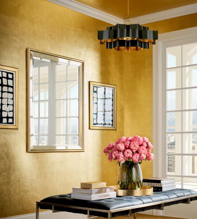 Metal Leaf Wallpaper