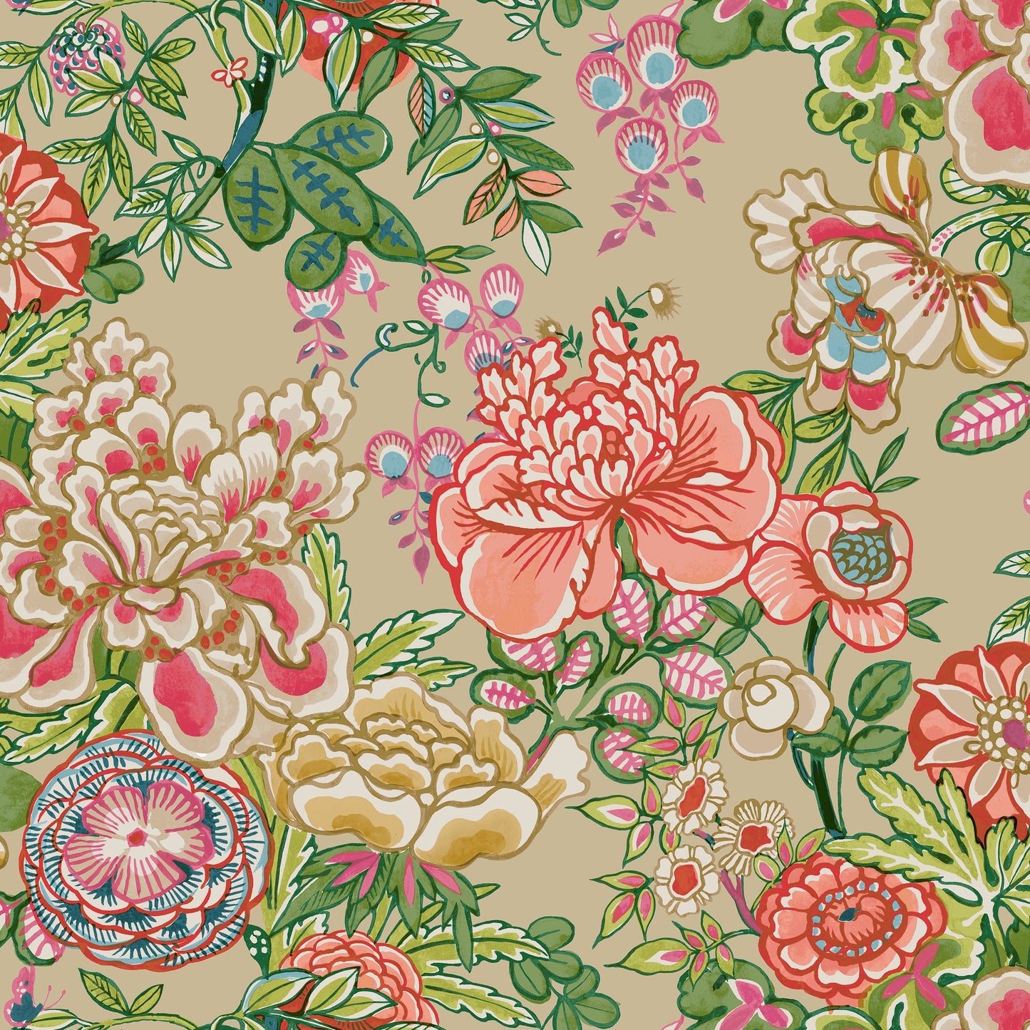 Peony Garden Wallpaper