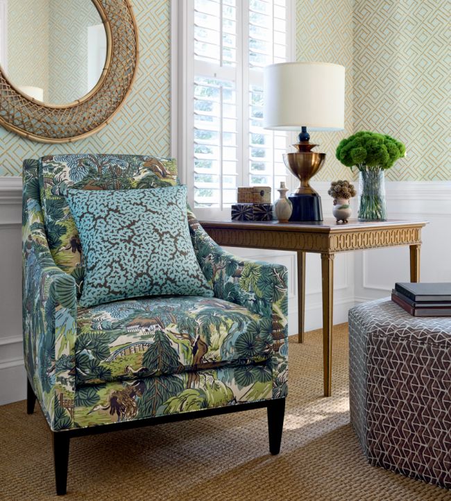 French Lattice Wallpaper