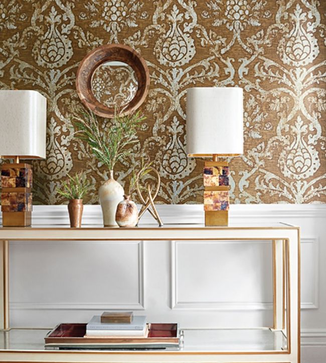 Pravata Damask Wallpaper