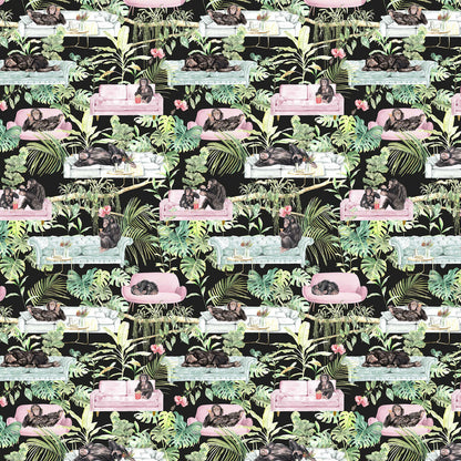 Monkey Business Wallpaper - Green - The Graduate Collection