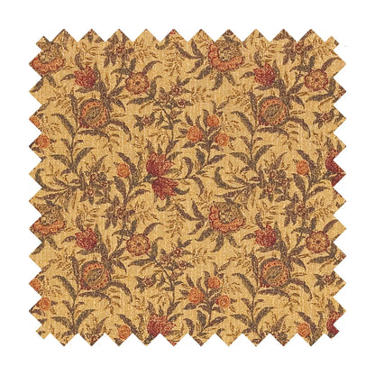 Morris Pomegranate Tapestry Fabric - Gold