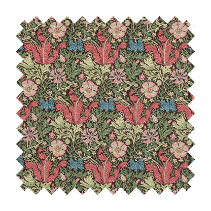 Morris Tulips Tapestry Fabric - Green
