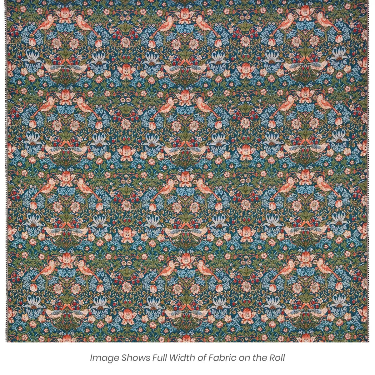Strawberry Thief - Blue Tapestry Fabric