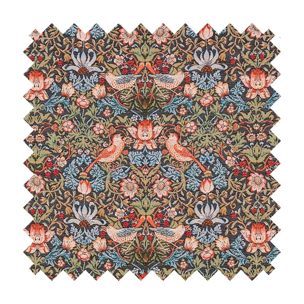 Strawberry Thief - Charcoal Tapestry Fabric