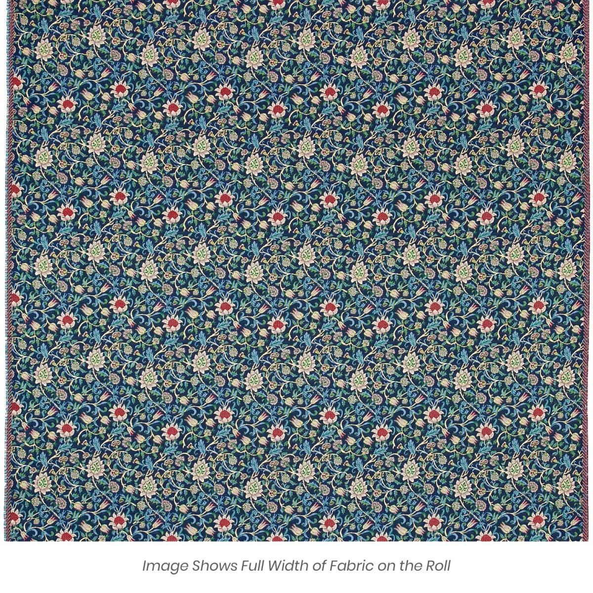Evenlode Flowers - Blue Tapestry Fabric