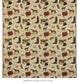 Horse Riding Tapestry Fabric - Multicolor