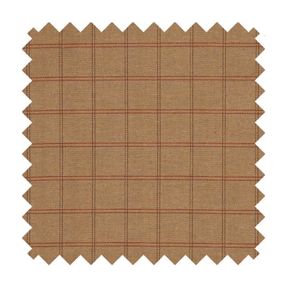 Country Plaid Tapestry Fabric - Sand