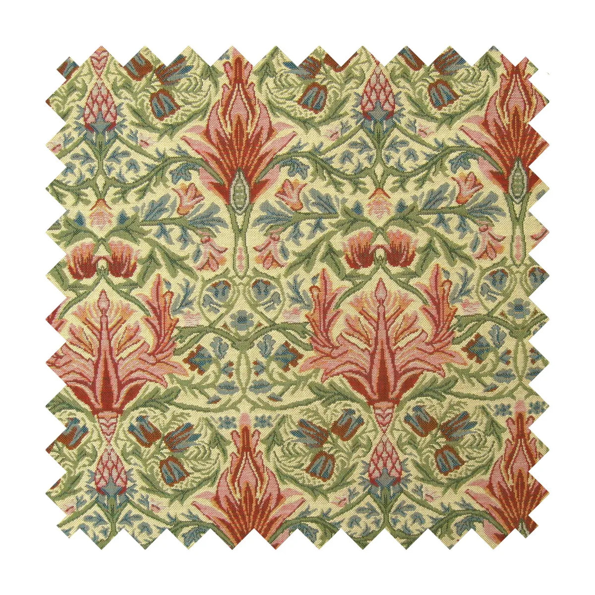 Morris Snakeshead Tapestry Fabric - Green