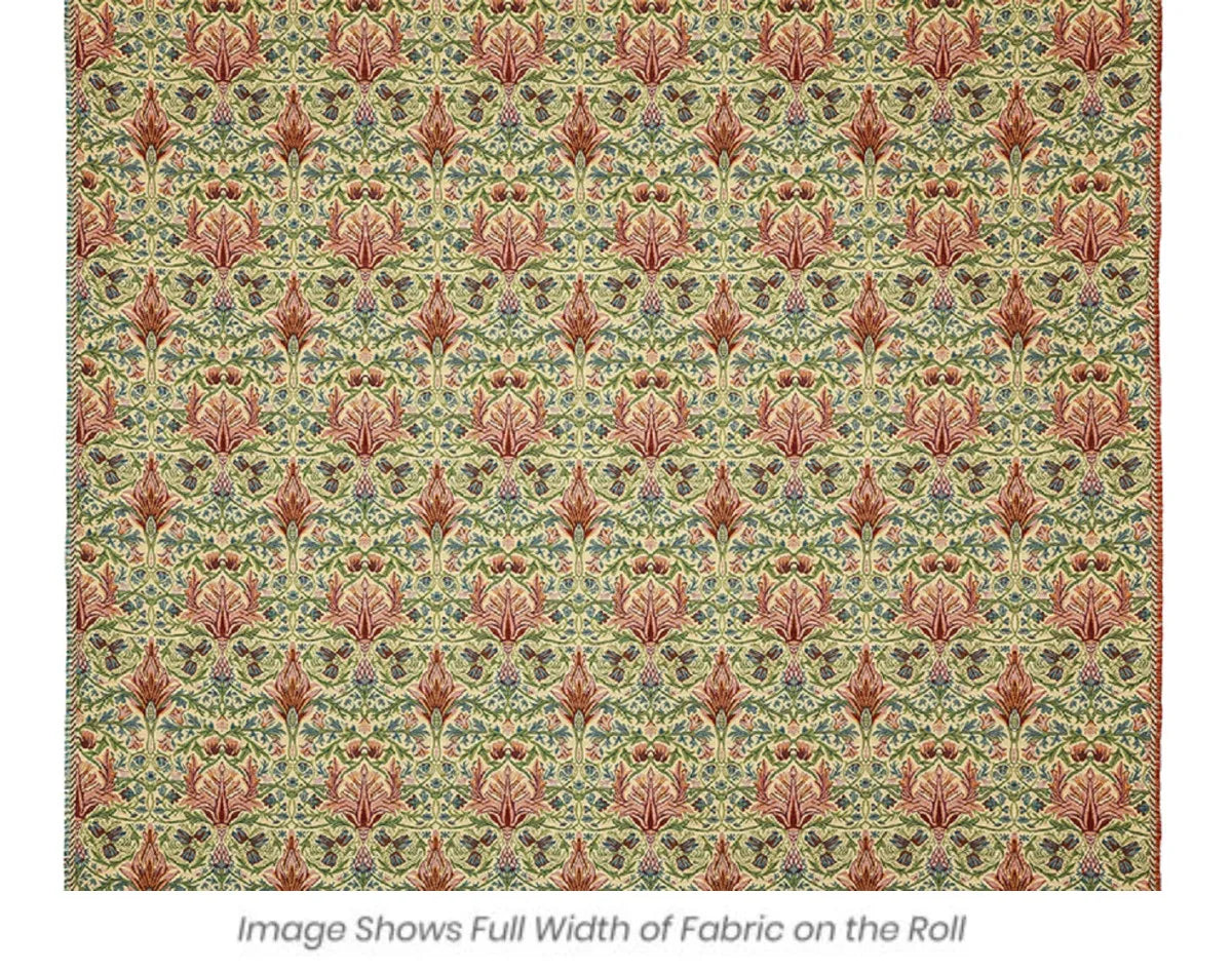 Morris Snakeshead Tapestry Fabric - Green
