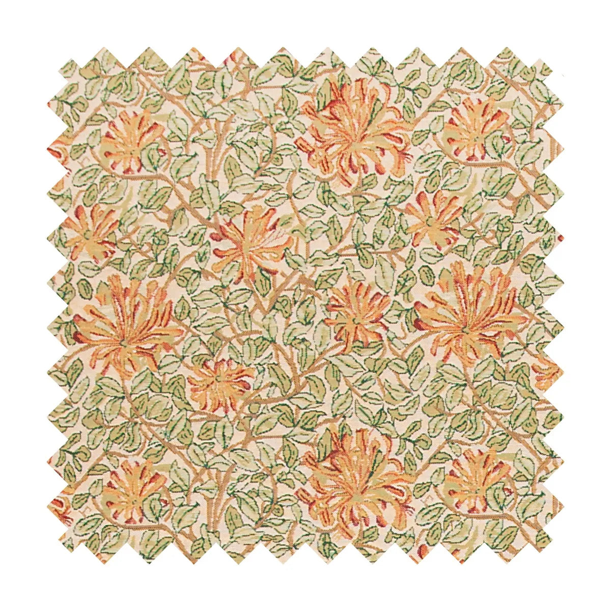 Honeysuckle Tapestry Fabric - Green
