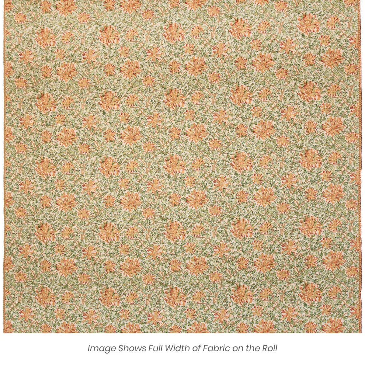 Honeysuckle Tapestry Fabric - Green