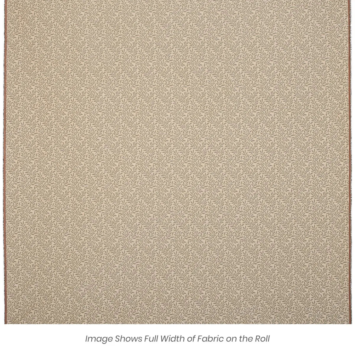 Lily Leaves Tapestry Fabric - Sand