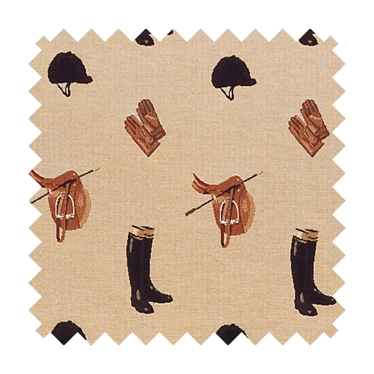 Equestrian - Beige Tapestry Fabric