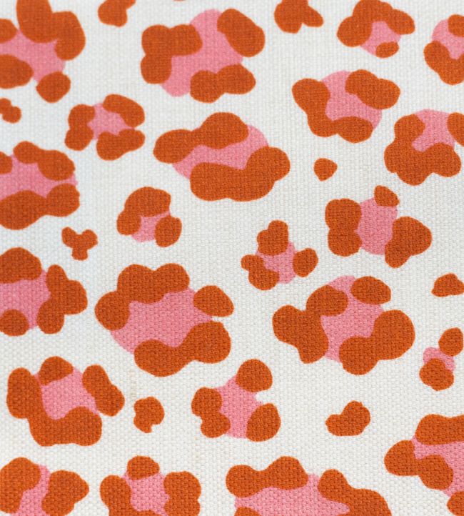 Leopard Spot Fabric - Pink