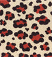 Leopard Spot Fabric - Red