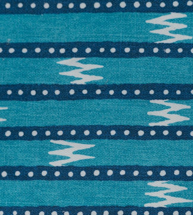 Zig Zag Grand Fabric - Blue