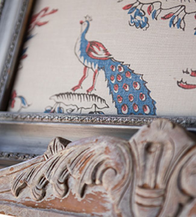 Gujarat Safari Room Fabric - Blue