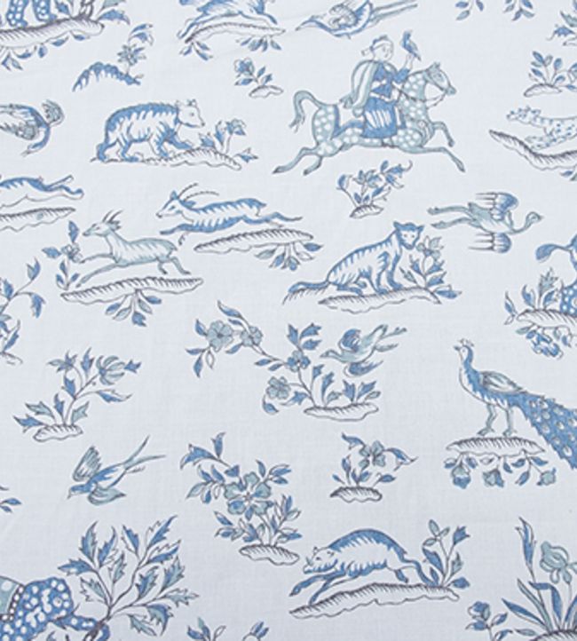 Gujarat Safari Fabric - Blue