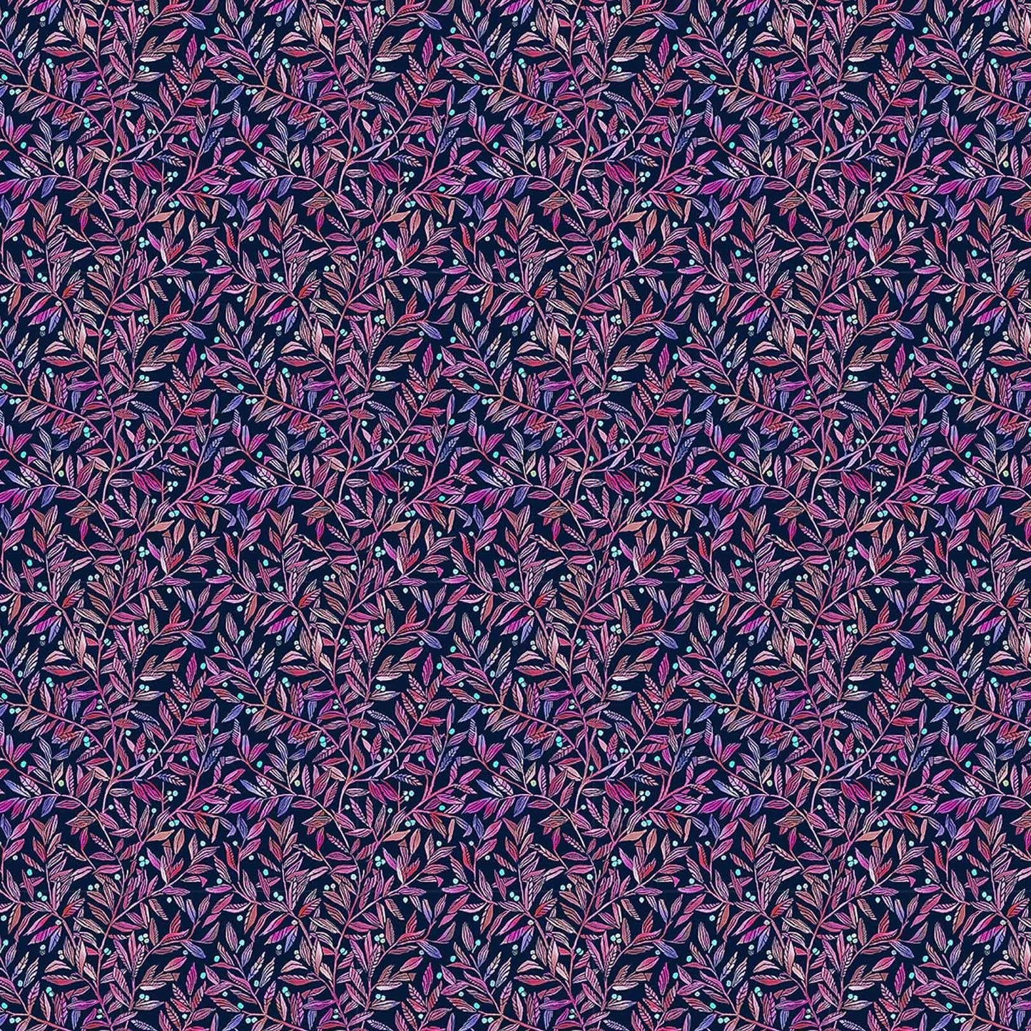 Torquay Fig Navy Lomond Pima Lawn Cotton - Dress Fabric