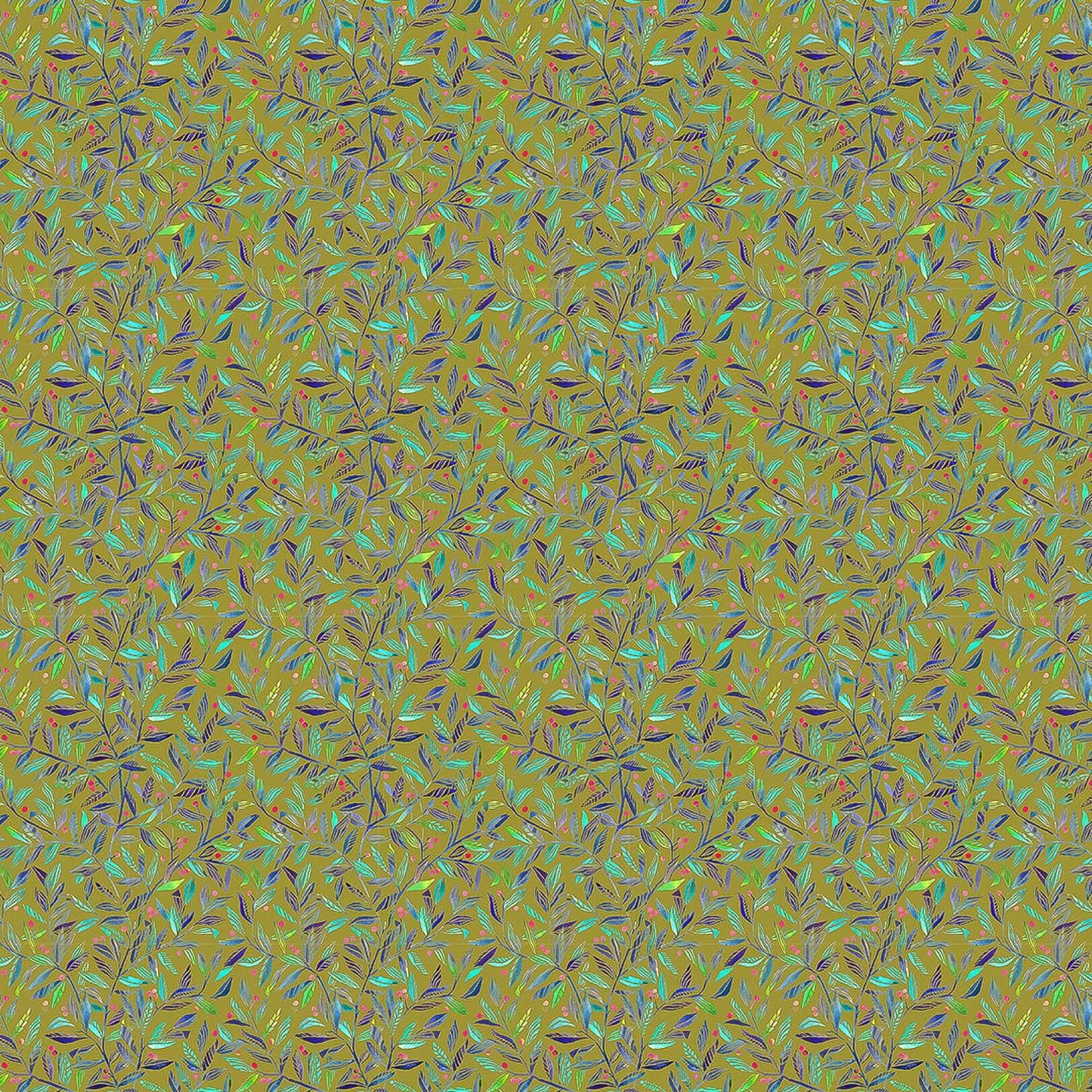 Torquay Gooseberry Gold Lomond Pima Lawn Cotton - Dress Fabric