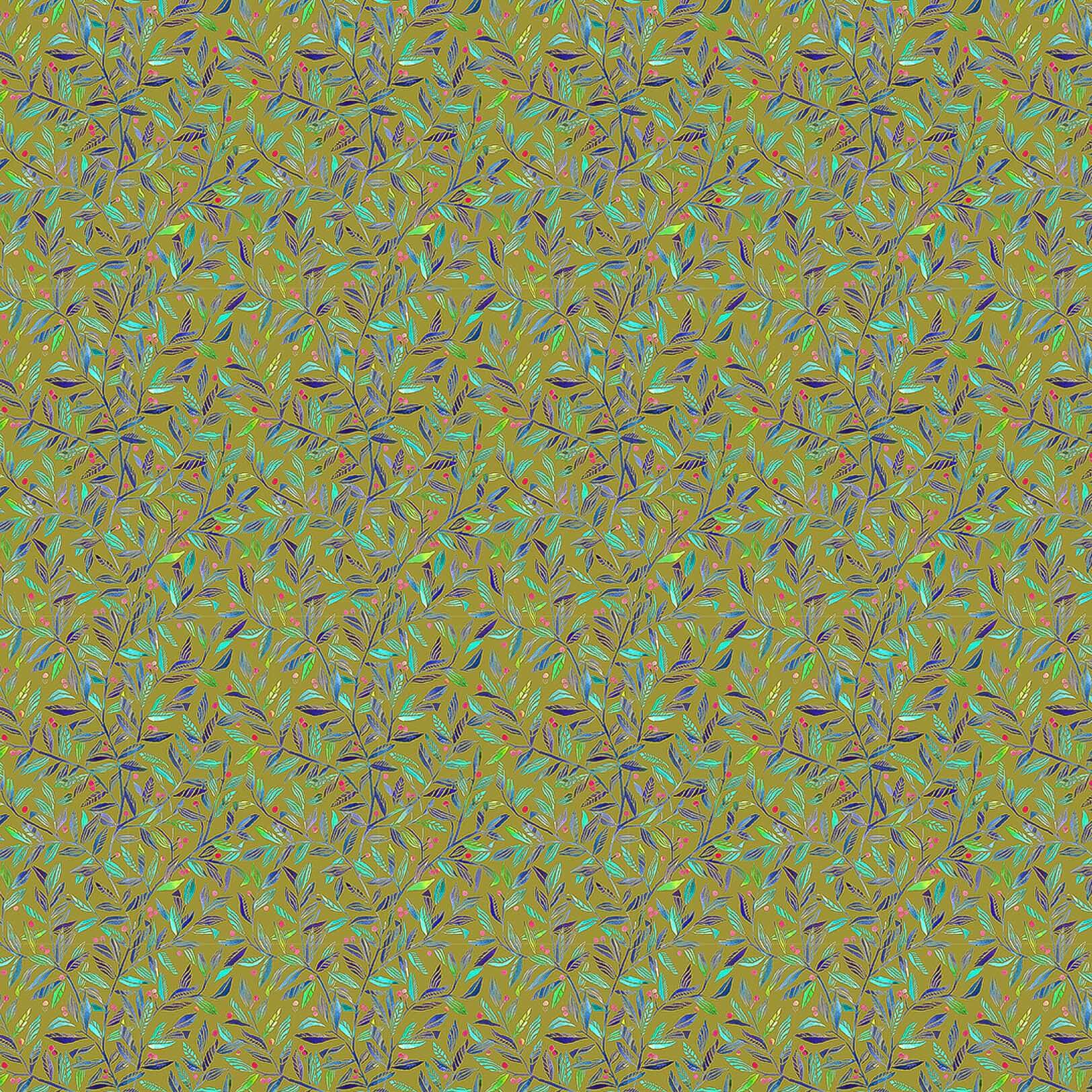 Torquay Gooseberry Gold Lomond Pima Lawn Cotton - Dress Fabric