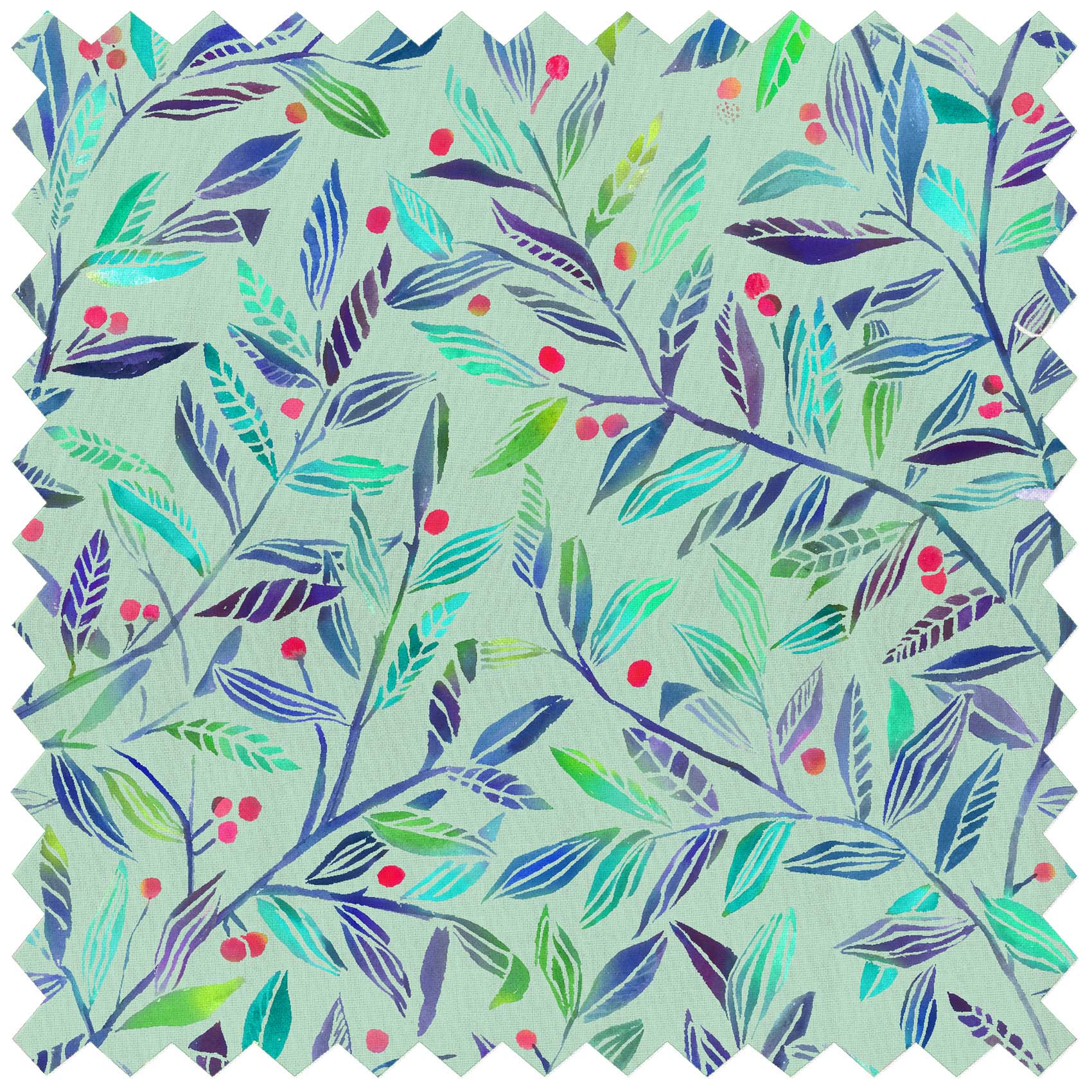 Torquay Gooseberry Mint Lomond Pima Lawn Cotton - Dress Fabric