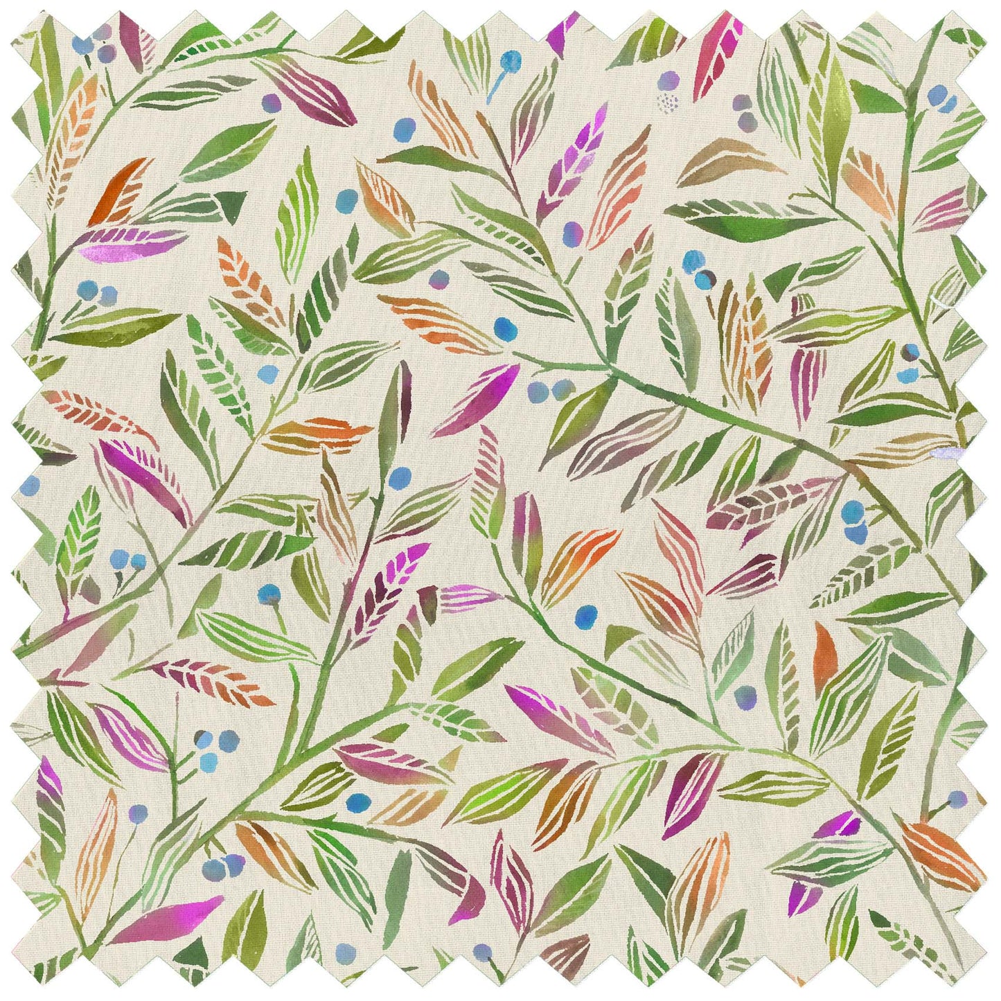 Torquay Grapefruit Ecru Lomond Pima Lawn Cotton - Dress Fabric