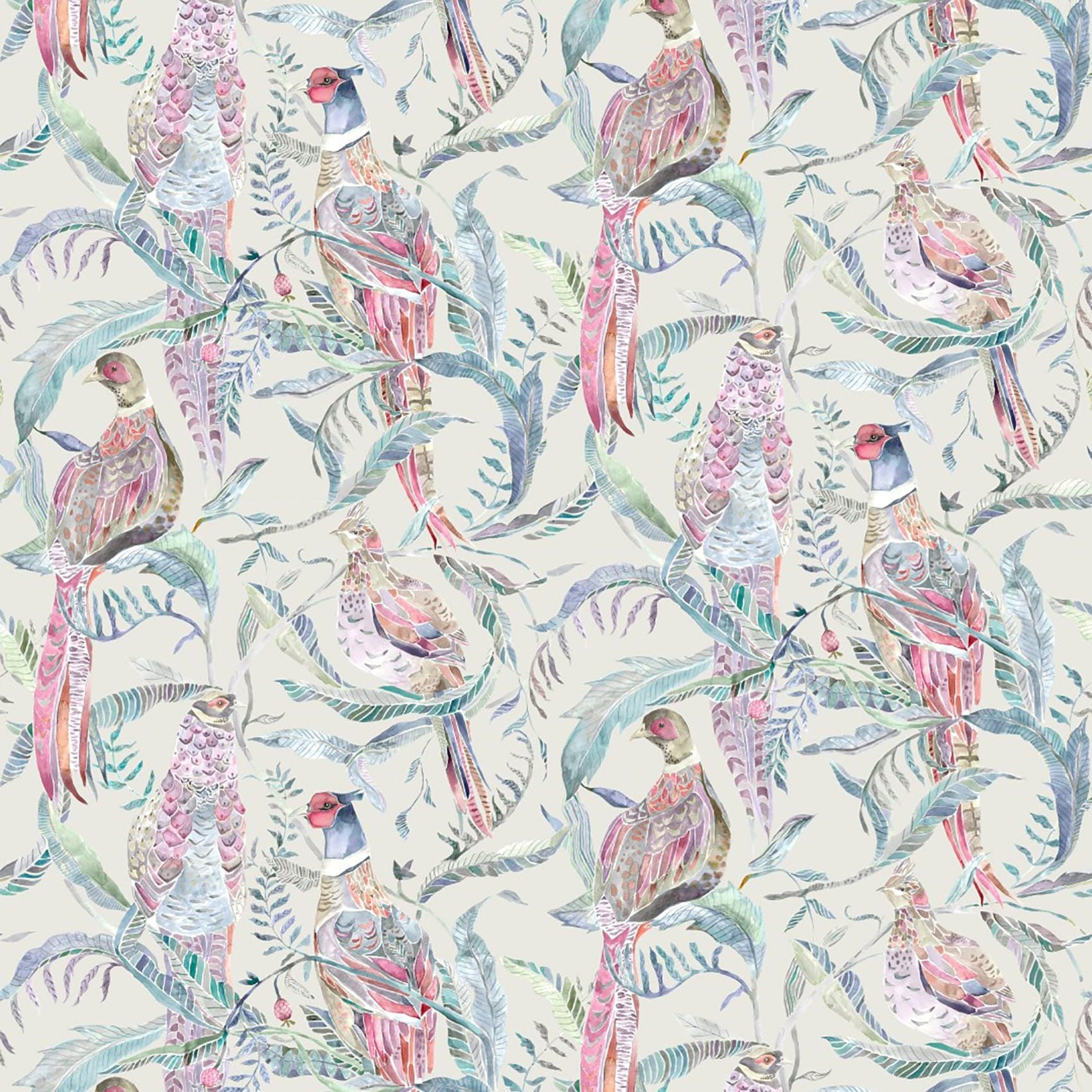 Torrington Loganberry Parchment Fabric